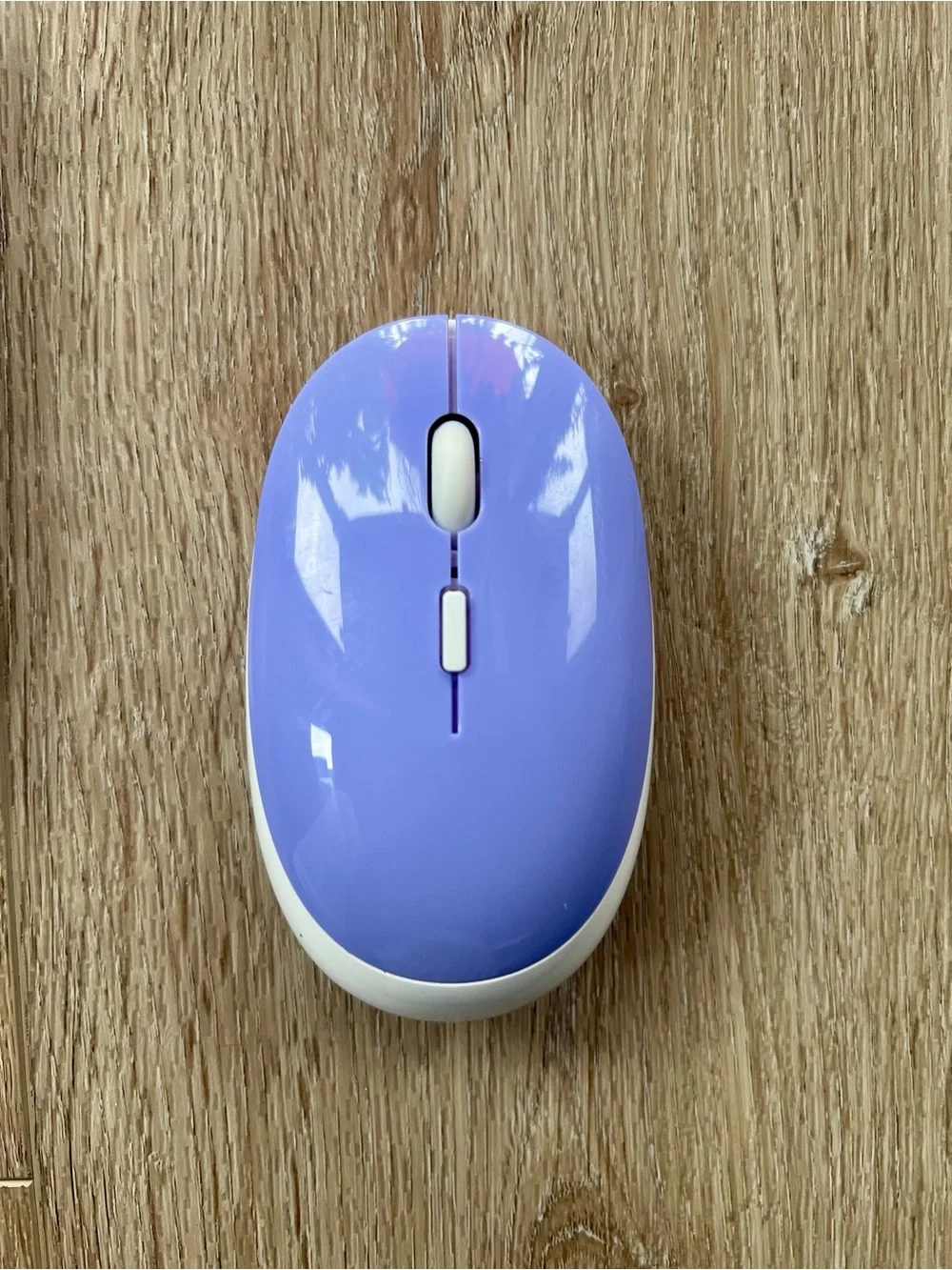 Ubotie Retro Wireless Keyboard - Purple & White